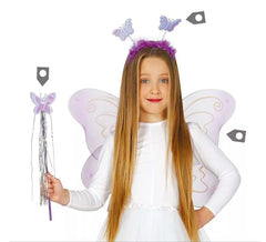 Kit Papillon: serre-tête, ailes 55 cm et baguette