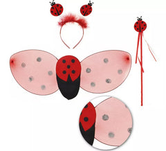 Kit Coccinelle Enfant : Ailes, Bandeau et Baguette
