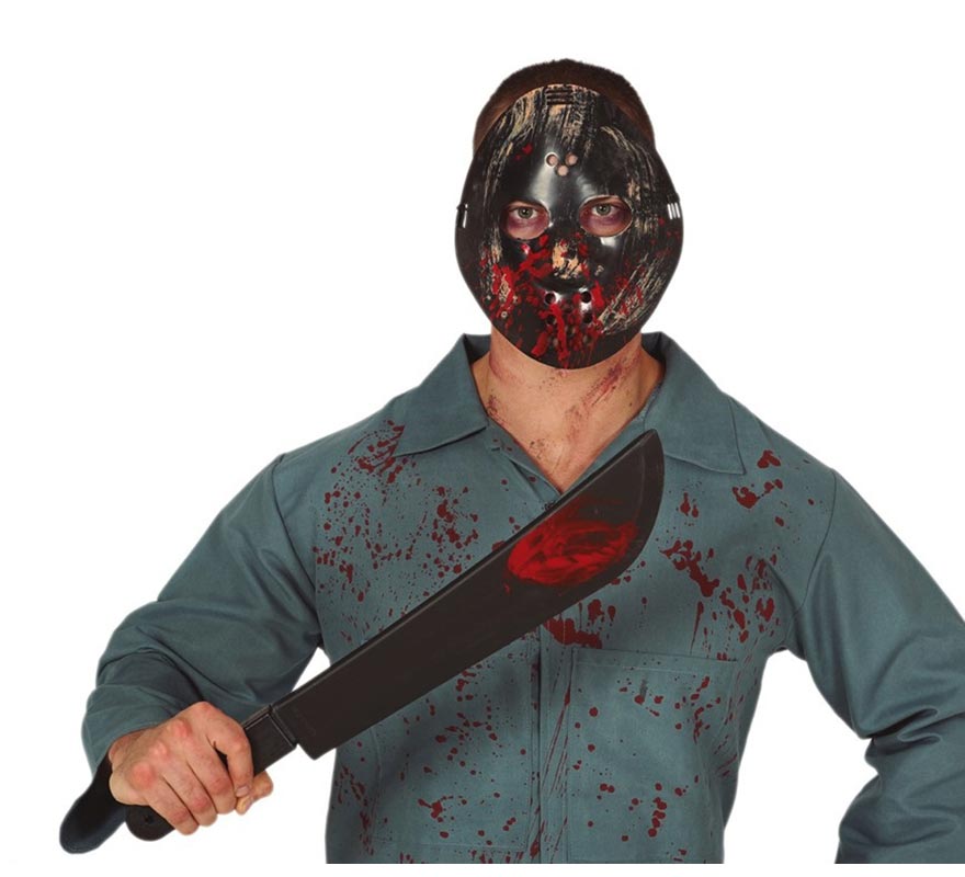 Translation missing: fr.Kit de Máscara y Machete de Asesino 54 cm