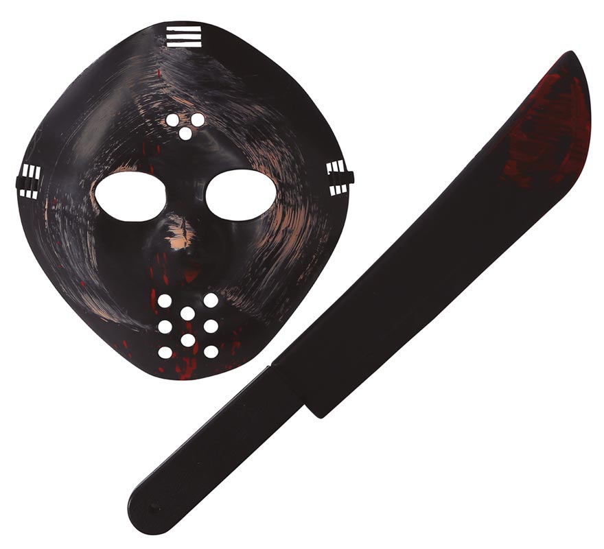 Translation missing: fr.Kit de Máscara y Machete de Asesino 54 cm