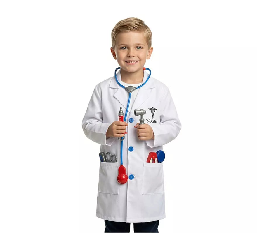 Translation missing: fr.Kit de Médico infantil: Bata con 7 accesorios