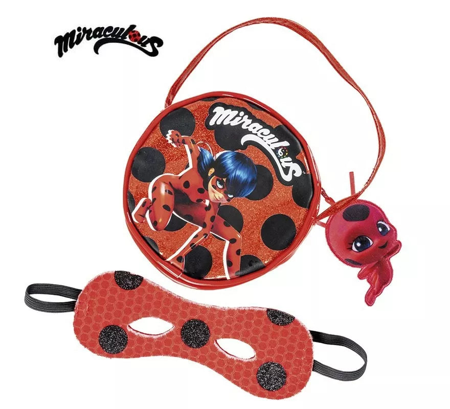 Translation missing: fr.Kit de Miraculous Ladybug infantil: Bolso y antifaz