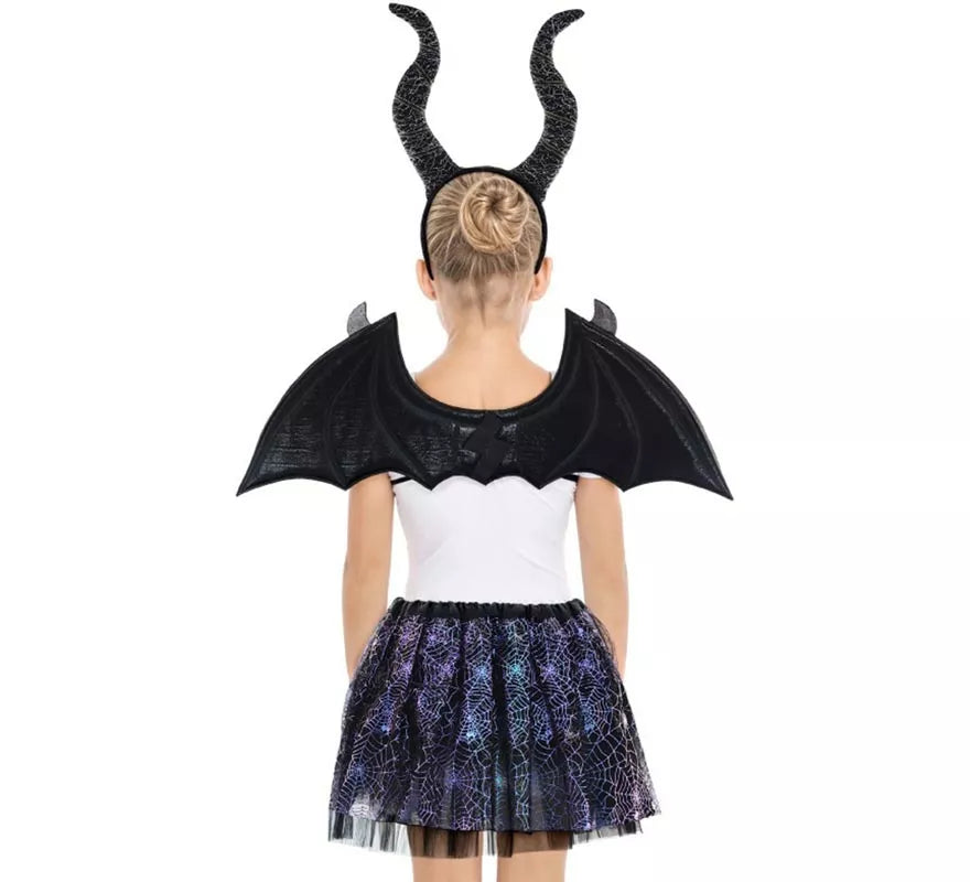 Translation missing: fr.Kit de Murciélago negro Infantil: Tutú, Diadema y Alas