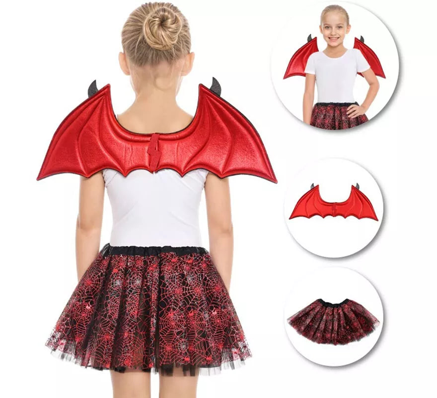 Translation missing: fr.Kit de Murciélago rojo Infantil: Tutú y Alas