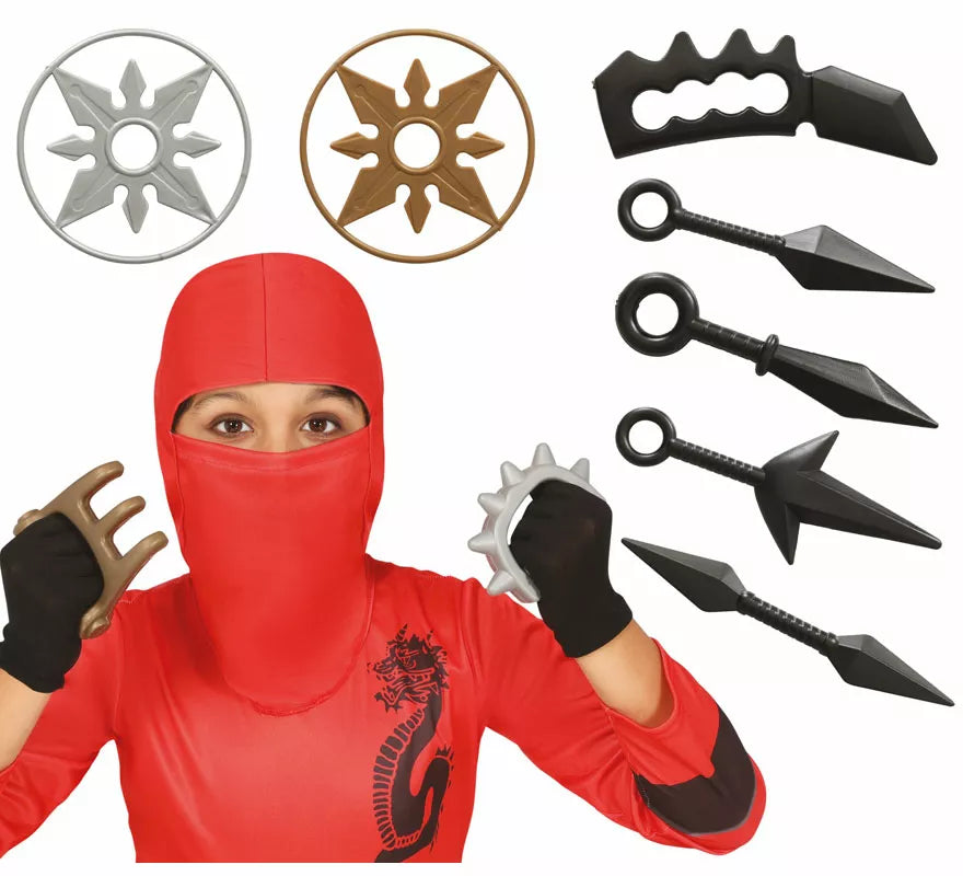 Translation missing: fr.Kit de Ninja letal infantil: Estrellas, dagas, y otros