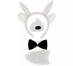 Kit Agneau : Bandeau, Nez, Noeud Papillon et Queue