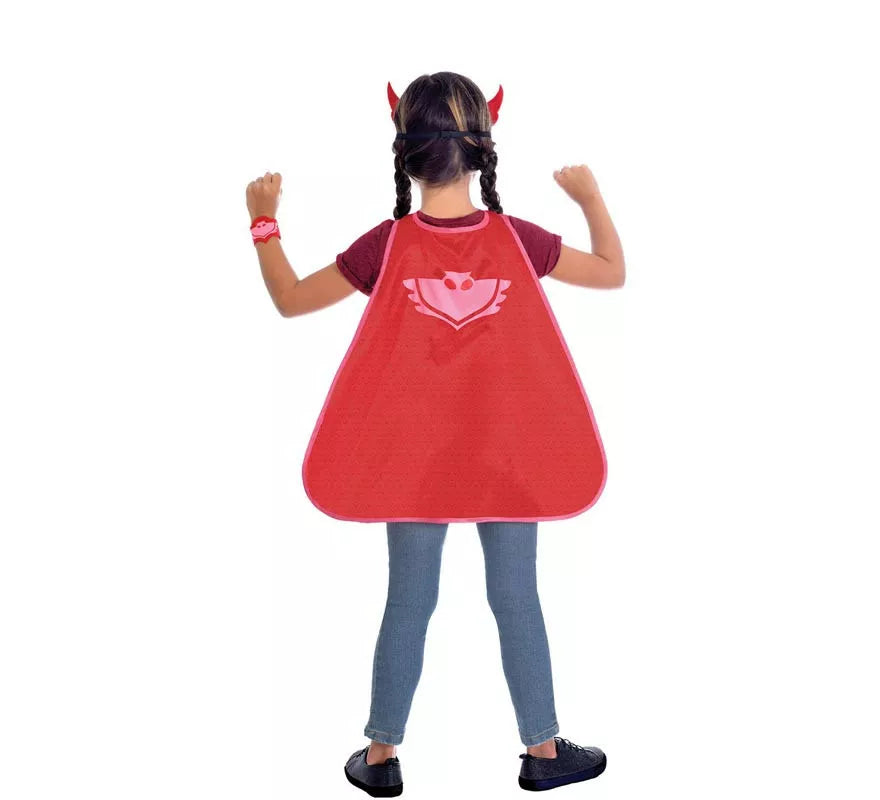 Translation missing: fr.Kit de Owlette de Pj Masks Infantil: Antifaz, capa y pulsera