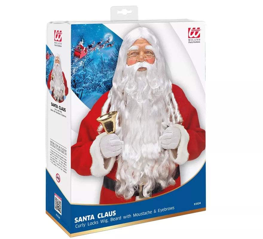 Translation missing: fr.Kit de Papá Noel: Peluca, Barba, Bigote y Cejas