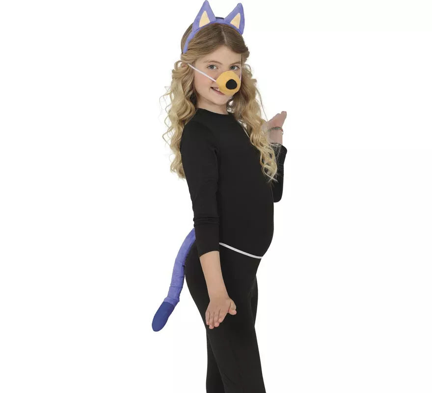Translation missing: fr.Kit de Perrito azul para niños: cola, orejas y nariz