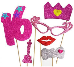 Kit de Photocall Femme Joyeux 16 ans avec 6 pièces