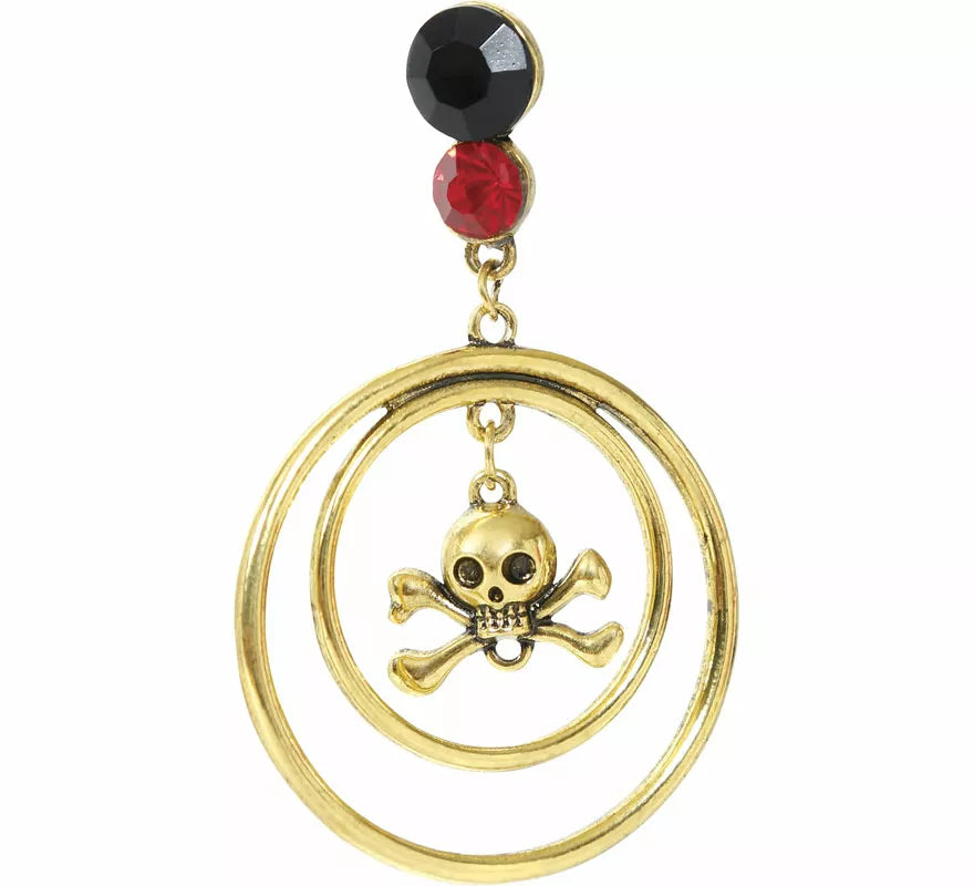 Kit de Pirata adulto: Pendientes y collar metálico