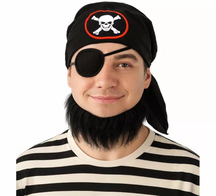 Translation missing: fr.Kit de Pirata: Pañuelo, Parche y Barba