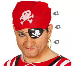 Kit pirate : bandana, cache-œil et boucle d'oreille