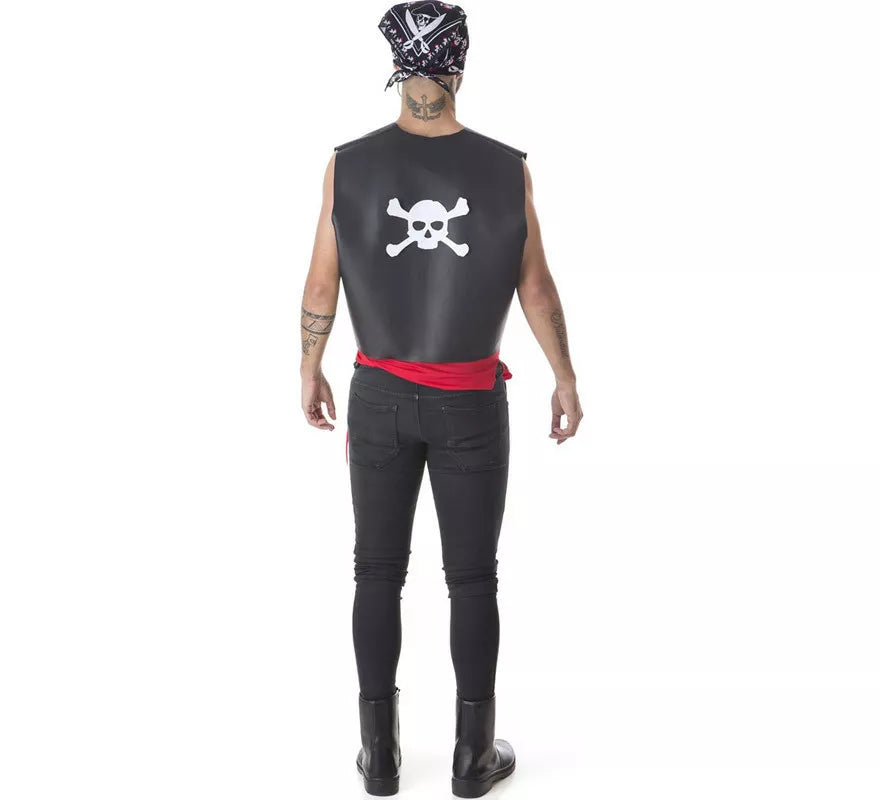 Translation missing: fr.Kit de Pirata para hombre: Chaleco, Fajín y Pañuelo
