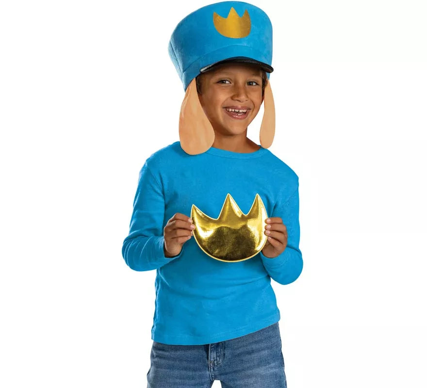 Translation missing: fr.Kit de Policán Dog Man Infantil: Sombrero e Insignia