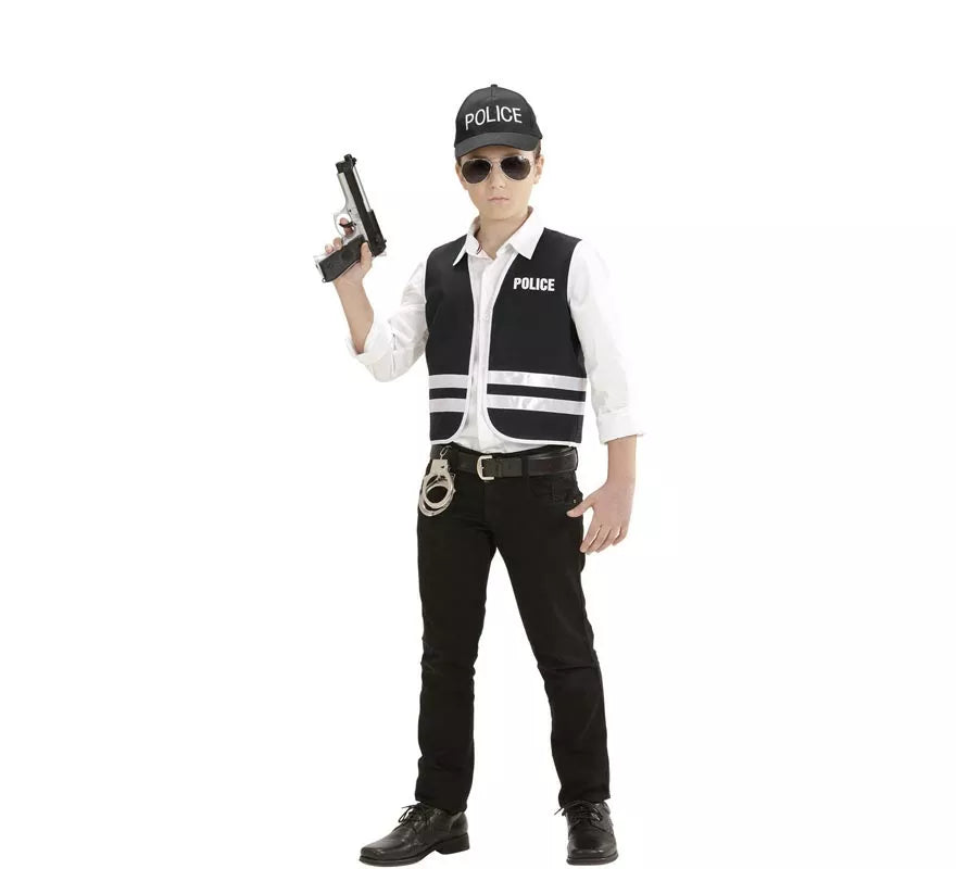 Translation missing: fr.Kit de Policía inglés infantil: Gorro y chaleco