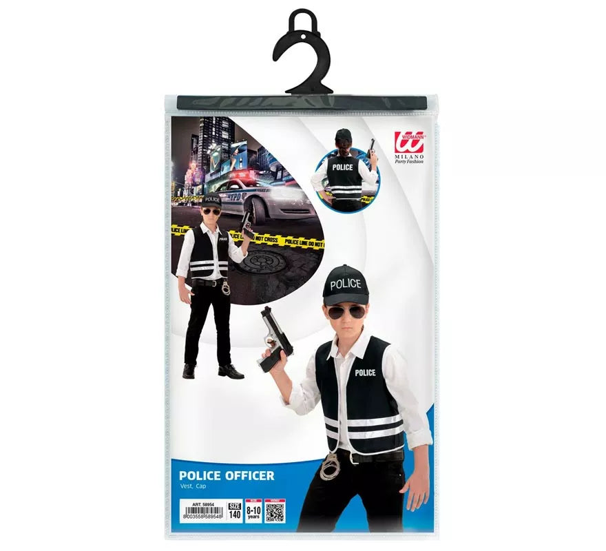 Translation missing: fr.Kit de Policía inglés infantil: Gorro y chaleco