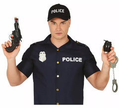 Kit de police : pistolet, grenade, menottes et insigne