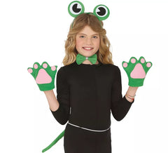 Kit Grenouille pour enfants : queue, gants, bandeau et nœud papillon