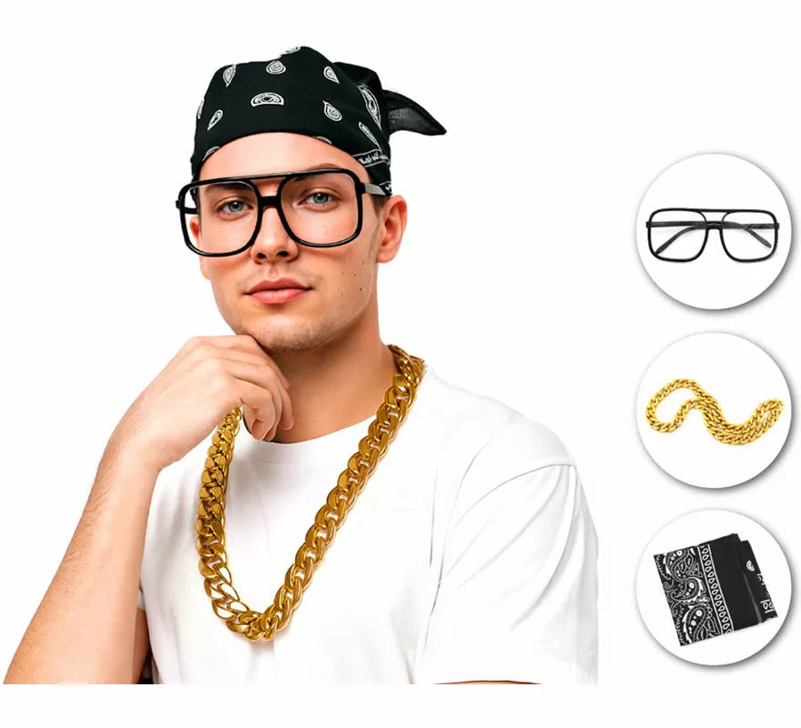 Translation missing: fr.Kit de Rapero: Gafas, Collar y Pañuelo