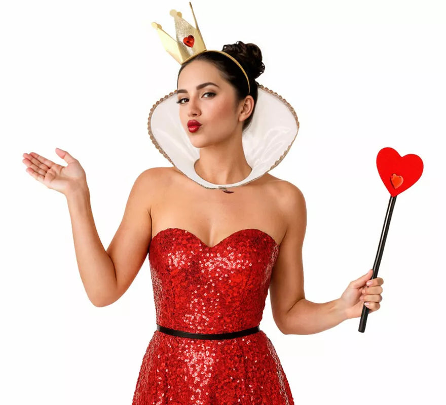 Translation missing: fr.Kit de Reina de Corazones: Diadema, Barita y Cuello