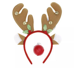 Kit Renne Rudolph Marron : Bandeau et Nez