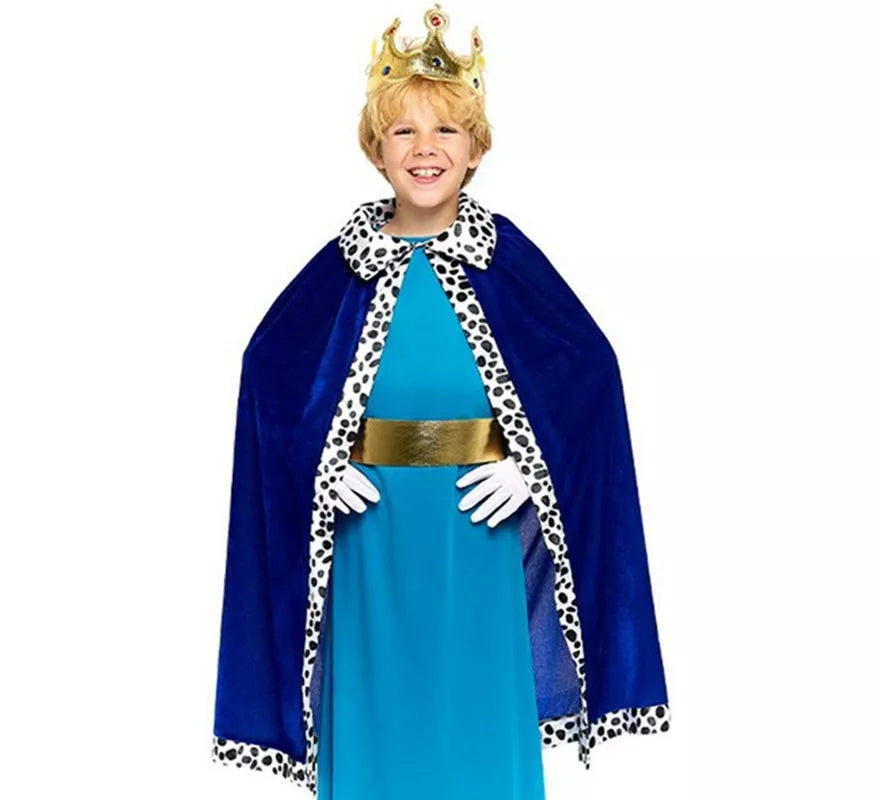 Translation missing: fr.Kit de Rey Mago azul Infantil: Capa y Corona