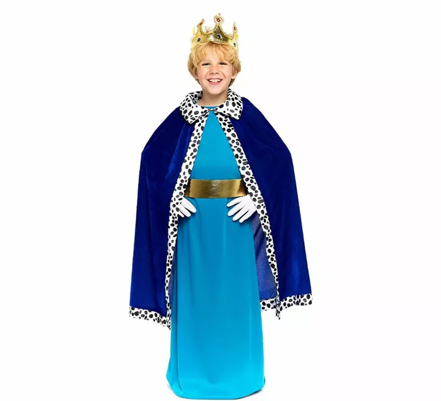 Translation missing: fr.Kit de Rey Mago azul Infantil: Capa y Corona