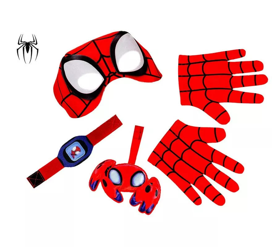 Translation missing: fr.Kit de Spidey infantil: Antifaz, Guantes, Reloj y Araña
