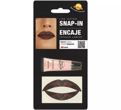 Kit de Tatuaje Labios de Encaje con Hidratante