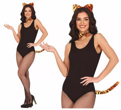 Kit Tigre Adulte : Bandeau, noeud papillon et queue