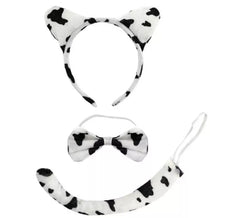 Kit Vache Laitière : Bandeau, Noeud Papillon et Queue