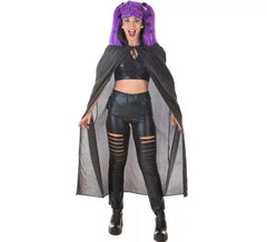 Kit Vampire Violet Adulte : Cape et Perruque