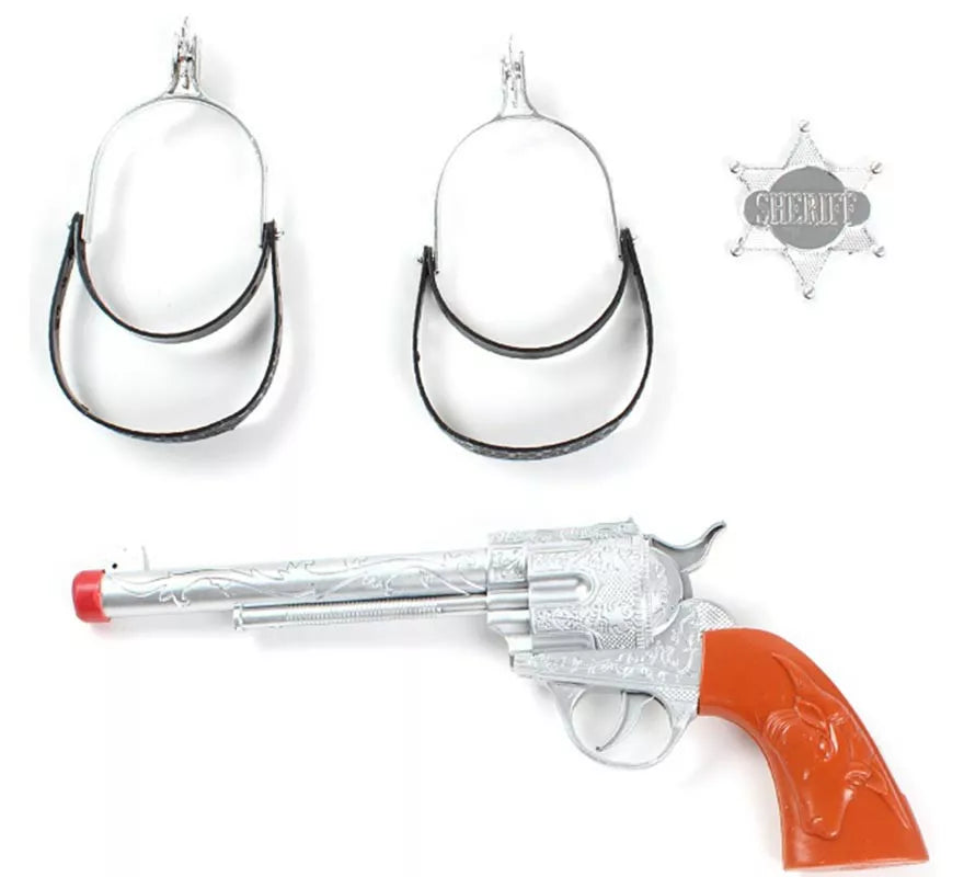 Translation missing: fr.Kit de Vaquero: Pistola de juguete, Estrella y Espuelas