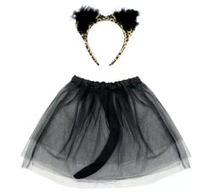 Kit Félin : Tutu et Bandeau avec oreilles