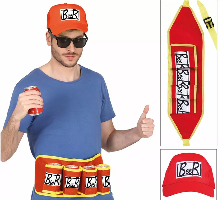 Translation missing: fr.Kit Fiesta de la Cerveza: Gorra y Cinturón Porta Cervezas