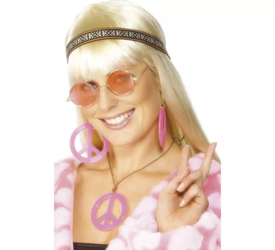 Translation missing: fr.Kit Hippy Mujer: Cinta para Pelo, Gafas, Collar y Pendientes