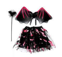 Kit Chauve-Souris Fuchsia : Tutu, Ailes et Baguette