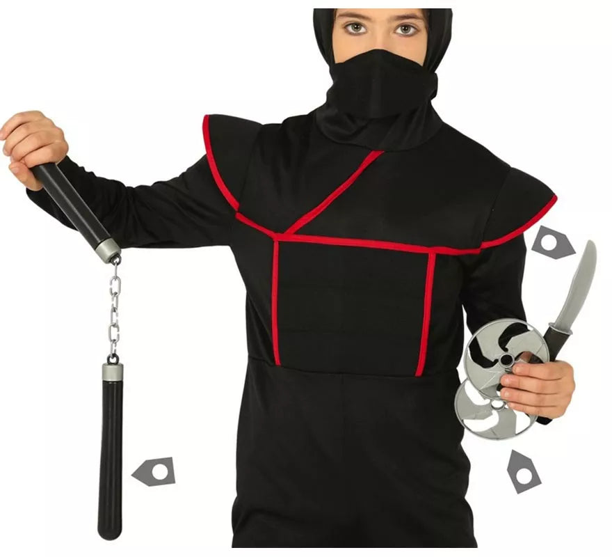 Translation missing: fr.Kit Ninja: Nunchaku, Cuchillo y 2 Estrellas