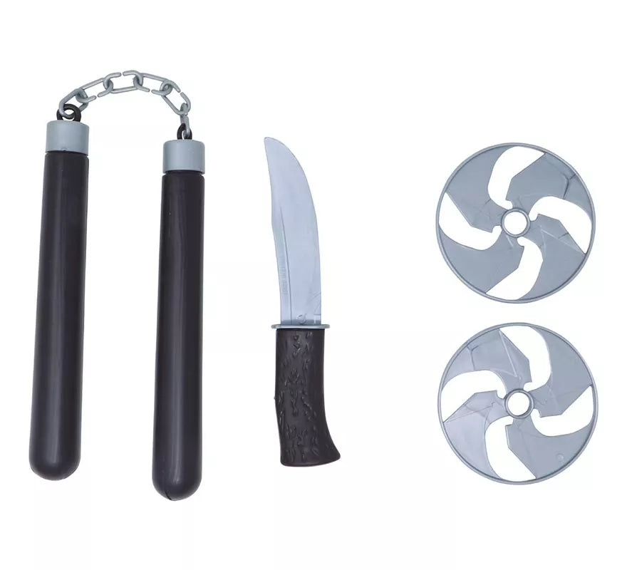 Translation missing: fr.Kit Ninja: Nunchaku, Cuchillo y 2 Estrellas