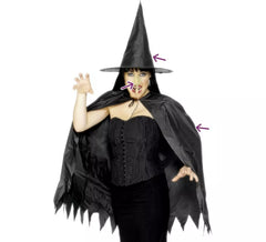 Kit de Sorcière: Cape, Chapeau et Nez