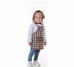 Costume ou kit Ascen Castañera pour fille: tablier et écharpe