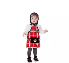 Kit ou Costume Chestañera à Carreaux Rouges pour bébé
