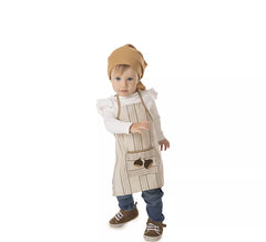 Kit ou Déguisement Long de Marchande de Marrons à Rayures Marron pour bébé