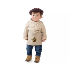 Déguisement de vendeur de châtaignes beige pour garçon : tablier et béret