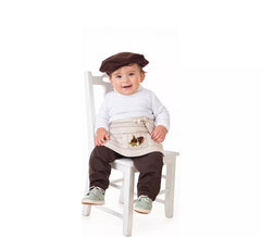 Kit ou Déguisement de Marchand de Marrons avec Béret Marron Foncé pour bébé