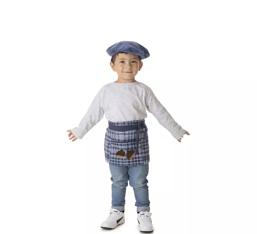 Translation missing: fr.Kit o Disfraz de Castañero Cuadros Azul para niño