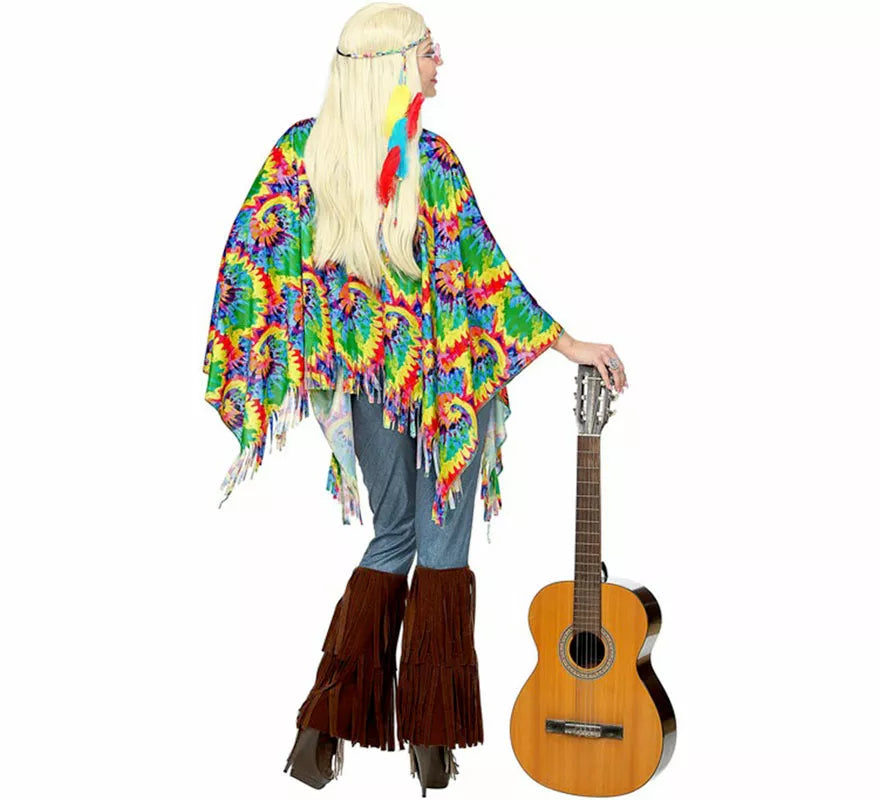Translation missing: fr.Kit o Disfraz de Hippie Psicodélico: Poncho y Diadema