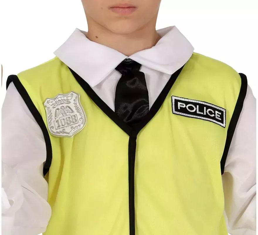 Translation missing: fr.Kit o Disfraz de Policía para niños: Chaleco, Gorro y Camisa