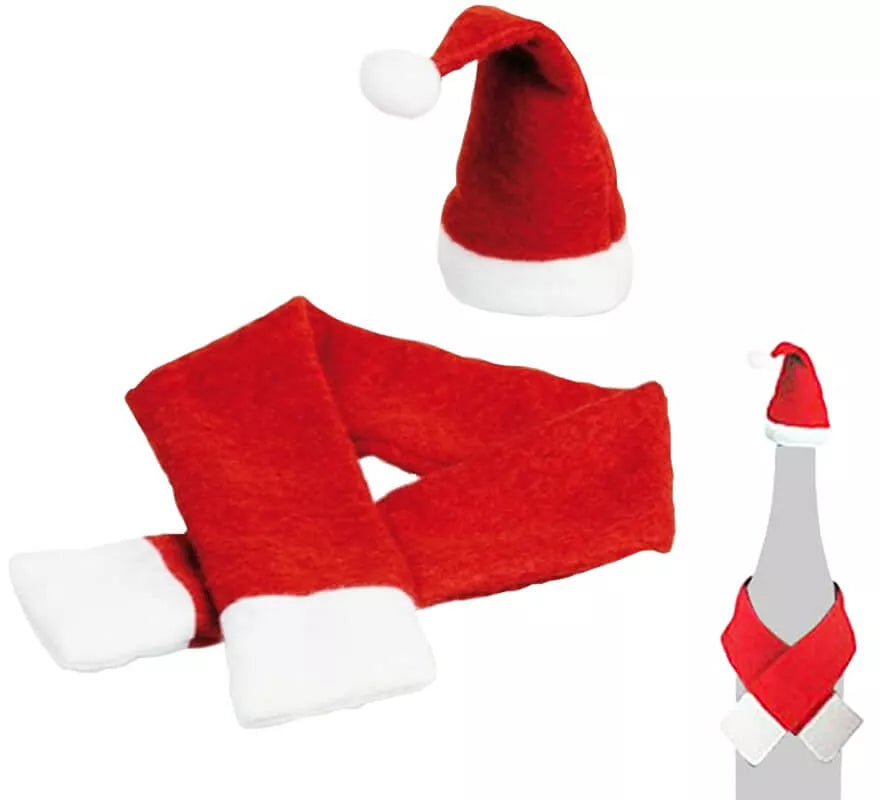 Translation missing: fr.Kit para Botella de Papá Noel: Gorro y Bufanda